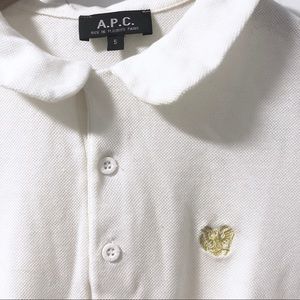 APC French Polo Dress w/ belt & Peter Pan collar
